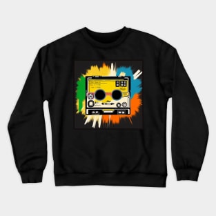 80s Retro 8-Track Vintage Music Crewneck Sweatshirt